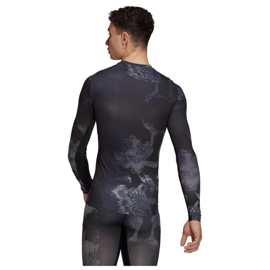 Adidas Ανδρική μακρυμάνικη μπλούζα Techfit Allover print